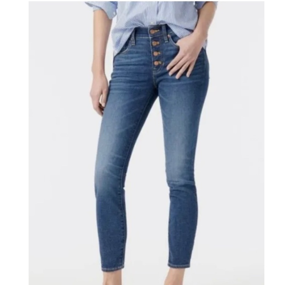 J. Crew 9” High-Rise Toothpick Jeans